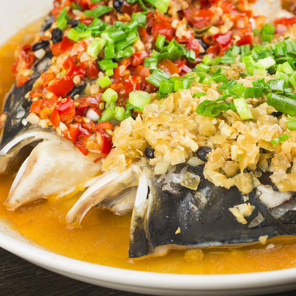 Quick Steaming Fish Head with Cabbage