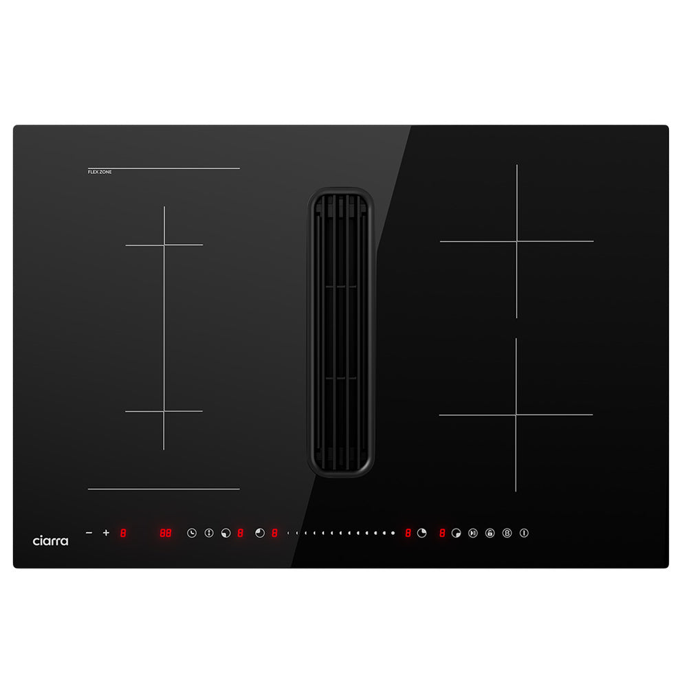 CIARRA ONE 30-Inch Built-In Induction Cooktop with Downdraft & World’s First Built-In Plasma⁺ Filtration | CABEH304BF - CIARRA Appliances US