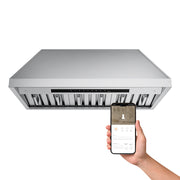 CIARRA Professional Series 28 inch Built-In Range Hood with 4-Speed Levels and Smart Control | CAS28927A-OW