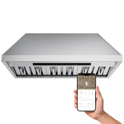 CIARRA Professional Series 34 inch Built-In Range Hood with 4-Speed Levels and Smart Control | CAS34927A-OW