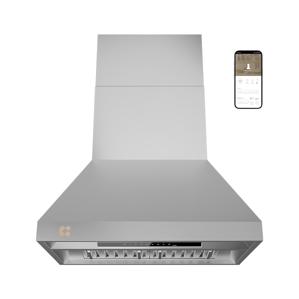 CIARRA Professional Series 36 inch 304 Stainless Steel Wall Mount Range Hood with 4-Speed Levels and Smart Control | CAS36313A-OW