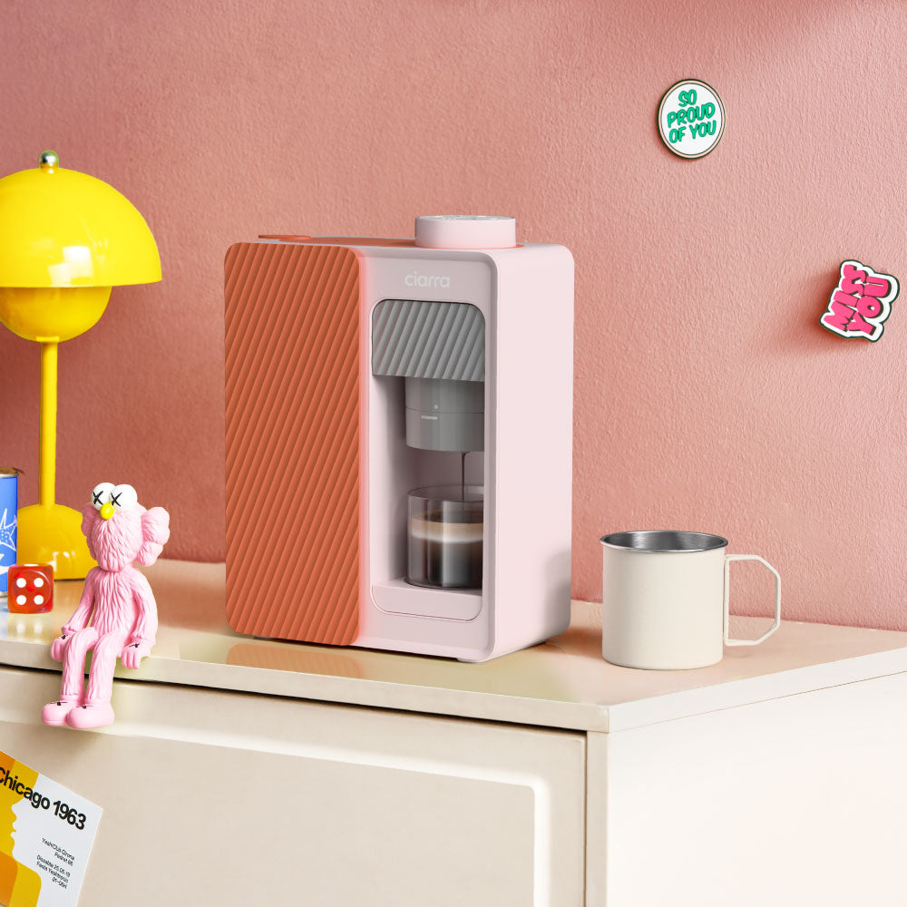 pink nespresso machine