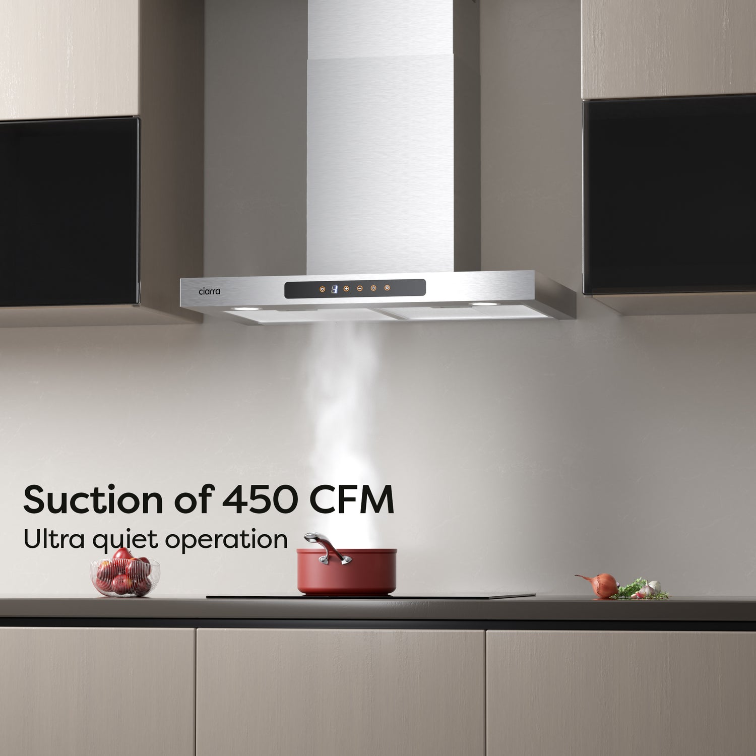 CIARRA 29 Inch Wall Mount Range Hood