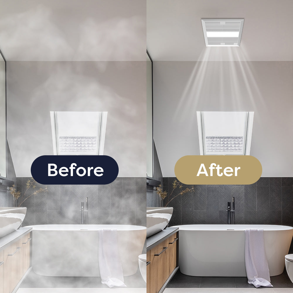 bathroom exhaust fan with light
