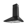 CIARRA 24 Inch Black Wall Mount Range Hood