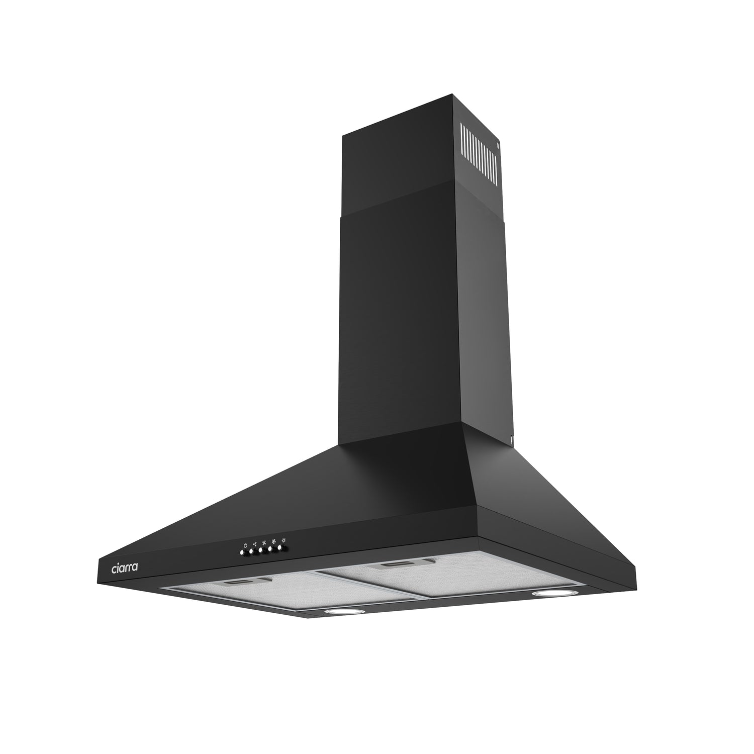 CIARRA 24 Inch Black Wall Mount Range Hood