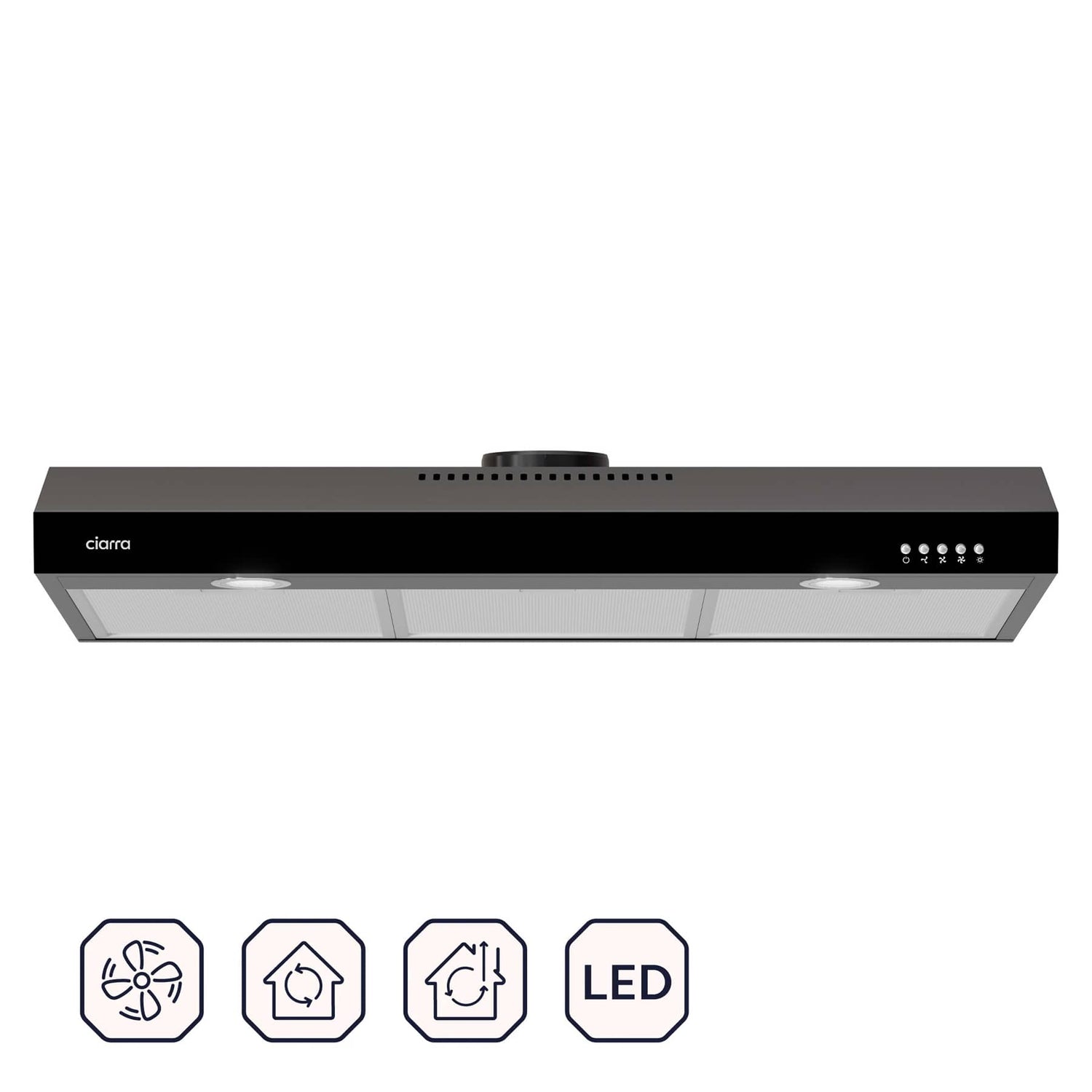 recirculating range hood insert