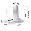 CIARRA 30 Inch Wall Mount Range Hood with 3-speed Extraction CAS75308-OW