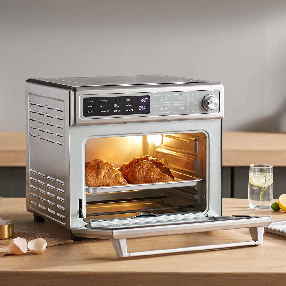 CIARRA 12-in-1 Digital Air Fryer Oven with 24L CATOSEC01-OW