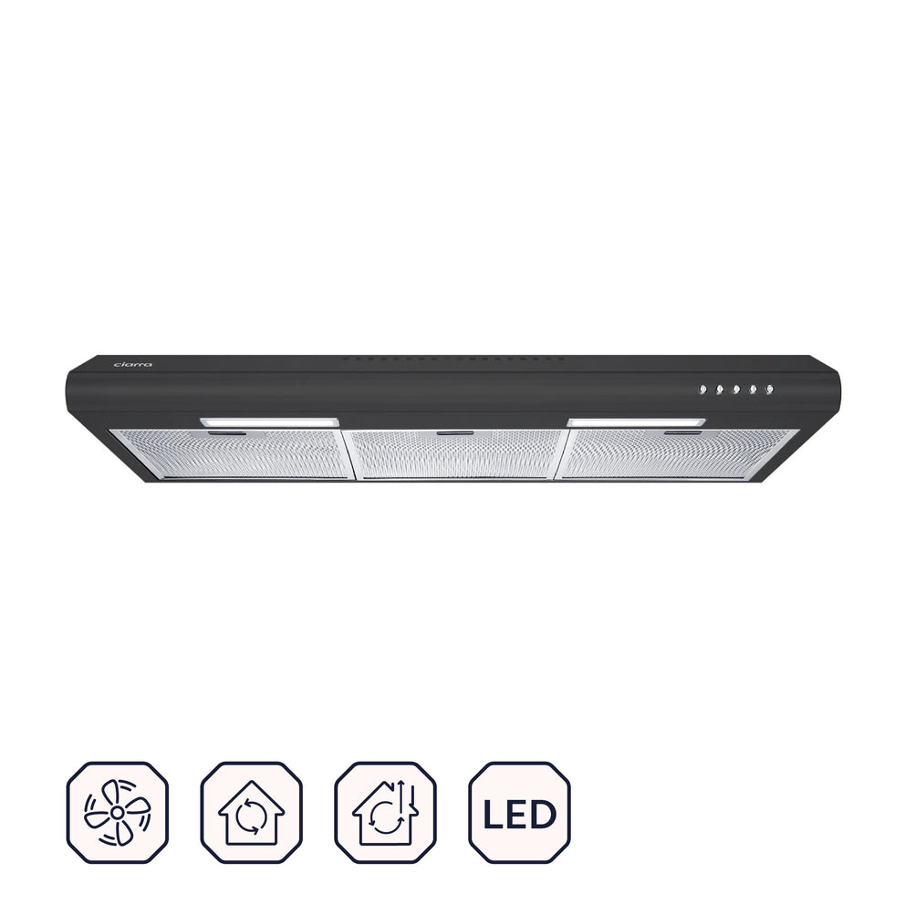 CIARRA 30 Inch Under Cabinet Range Hood CAB75918B-OW