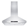 CIARRA 30 Inch Wall Mount Range Hood with 3-speed Extraction CAS75206-OW