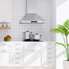 CIARRA 30 Inch Wall Mount Range Hood with 3-speed Extraction CAS75206-OW