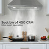 CIARRA 30 Inch Wall Mount Range Hood with 3-speed Extraction CAS75206P-OW