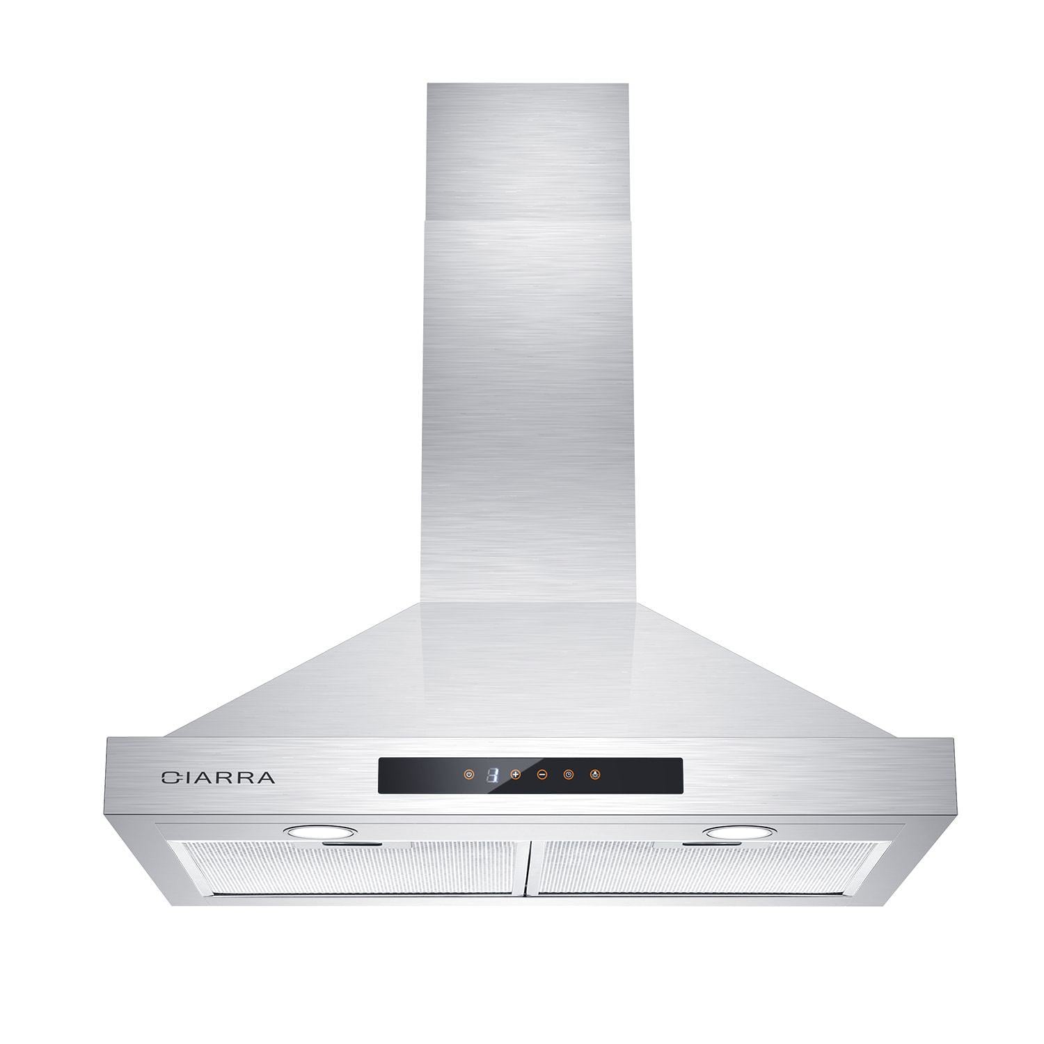 CIARRA 30 Inch Wall Mount Range Hood with 3-speed Extraction CAS75308-OW