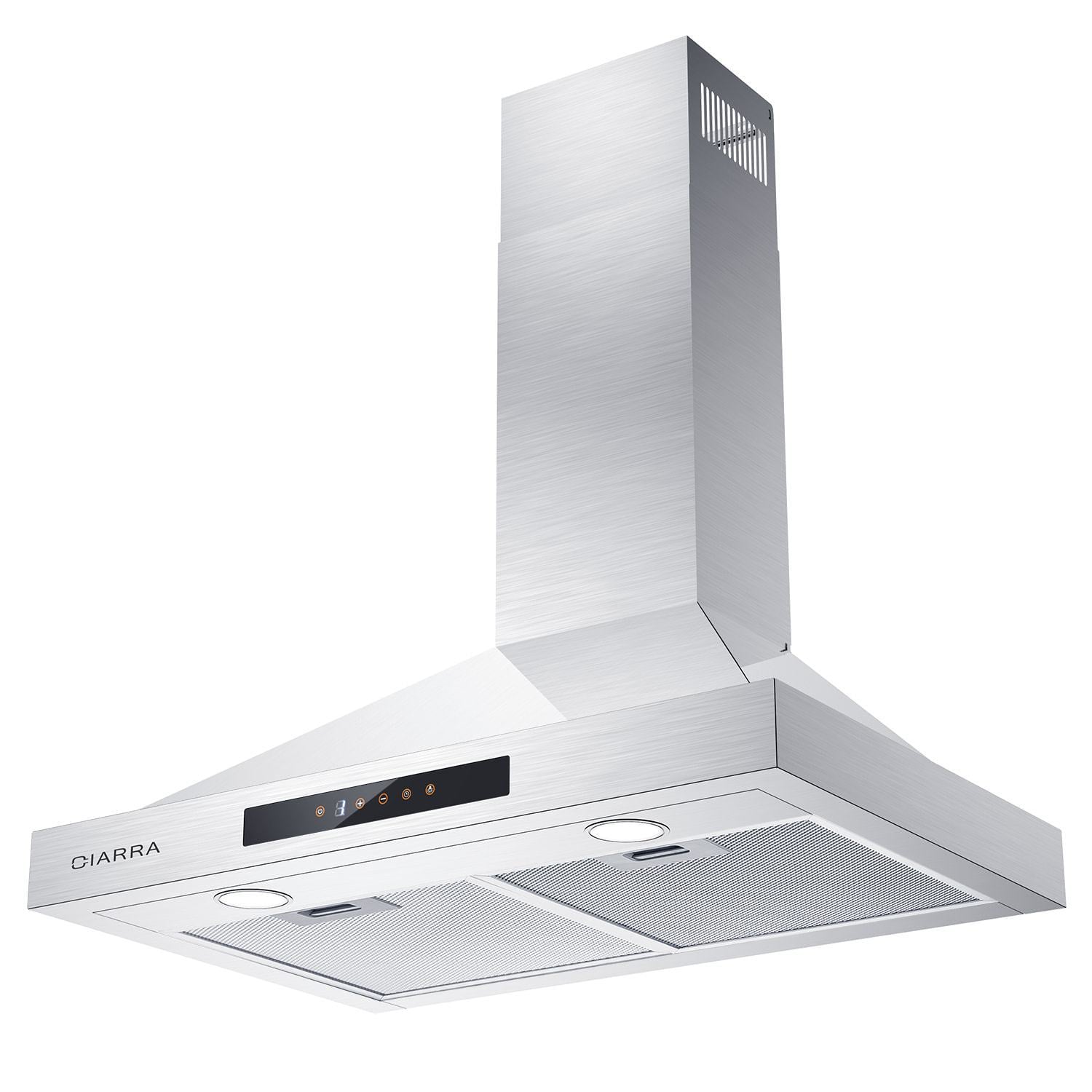 CIARRA 30 Inch Wall Mount Range Hood with 3-speed Extraction CAS75308-OW