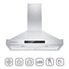 CIARRA 30 Inch Wall Mount Range Hood with 3-speed Extraction CAS75308-OW