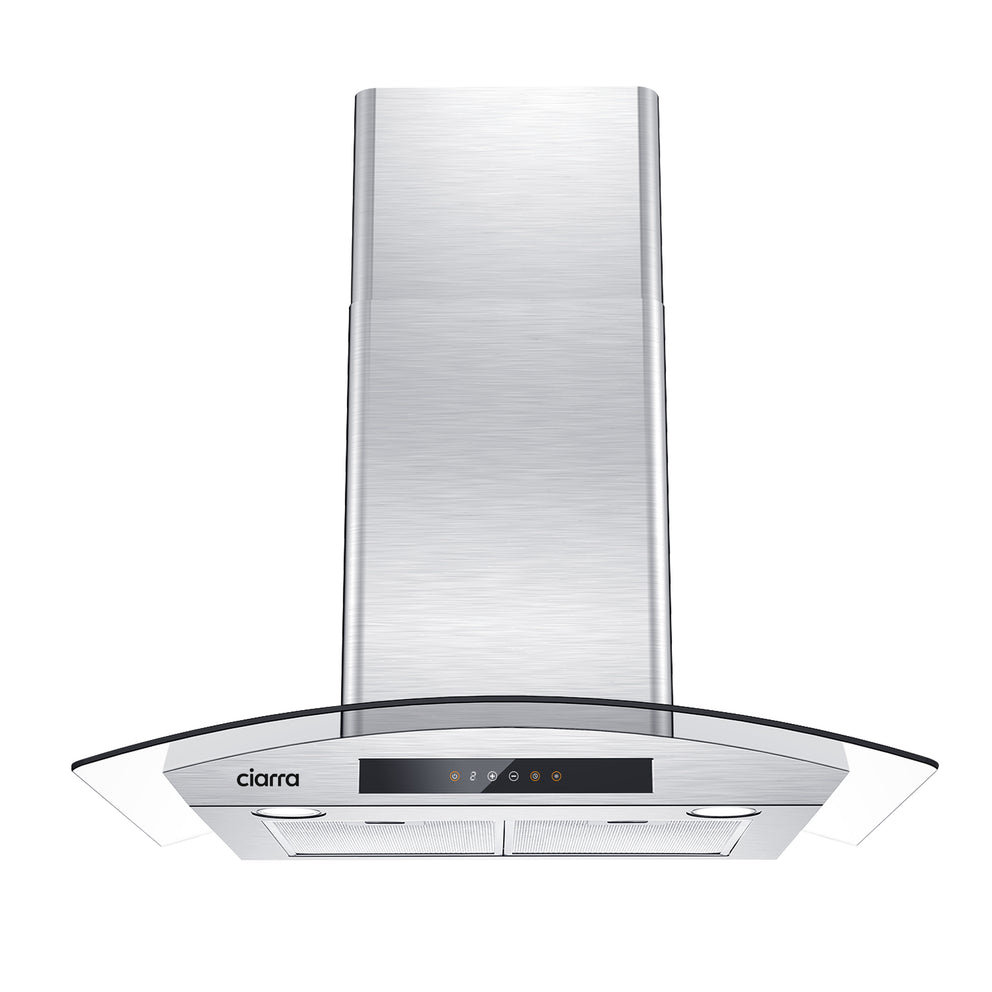 CIARRA 30 inch Wall Mount Raneg Hood with 3-speed Extraction CAS75502-OW