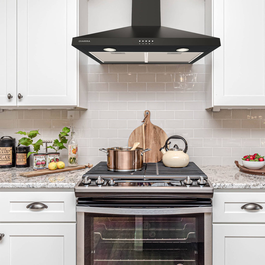 black stove hood