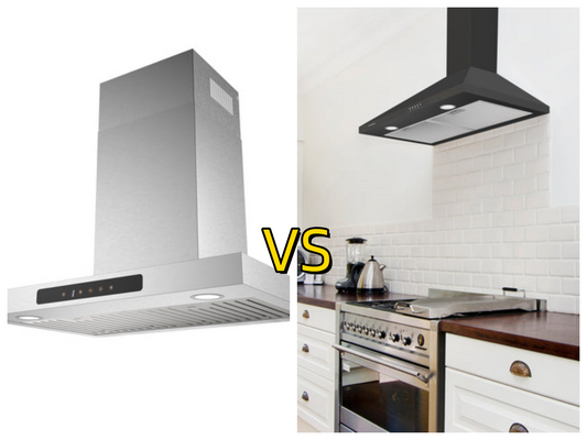 30 Inch Black vs. 30 Inch Stainless Steel Range Hood