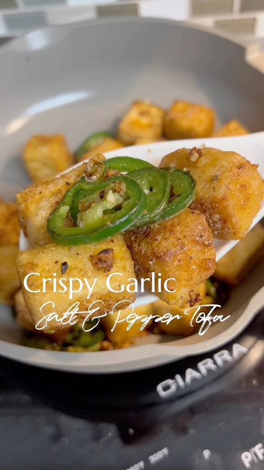 Crispy Garlic Salt & Pepper Tofu