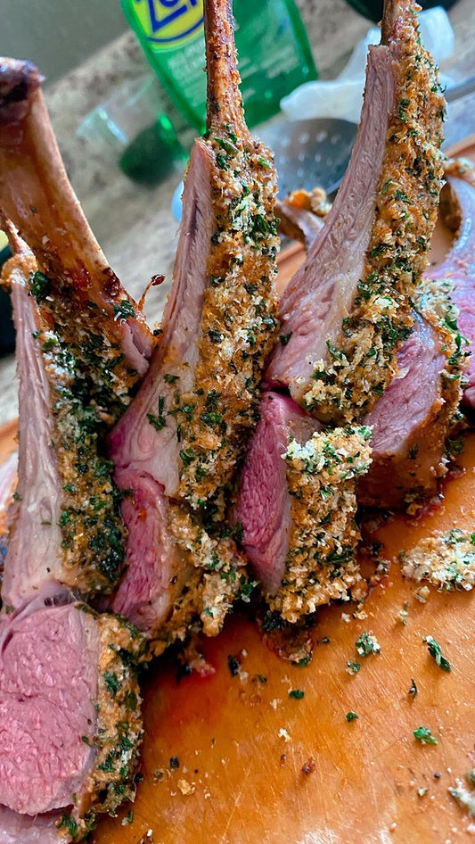 Garlic Herb Crusted Lamb Chops - CIARRA Appliances US
