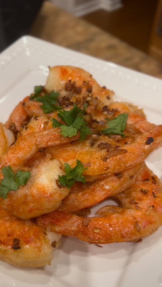 Simple Salt & Pepper Shrimp (or Calamari) for Snacking