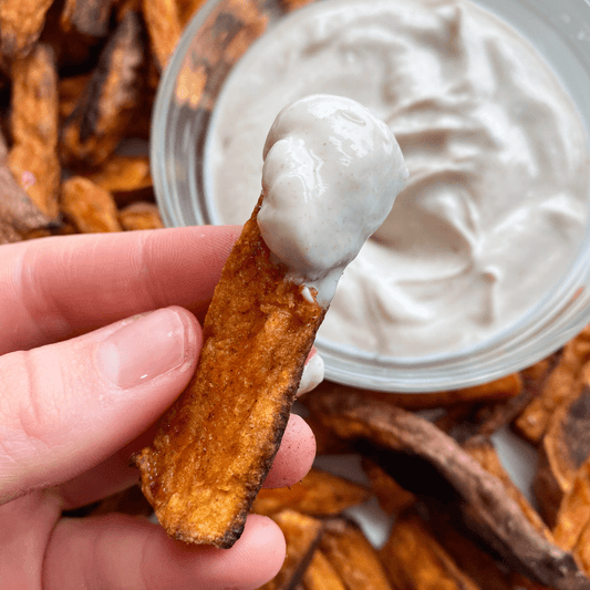 CINNAMON ROASTED SWEET POTATO FRIES & GREEK YOGURT DIP - CIARRA Appliances US