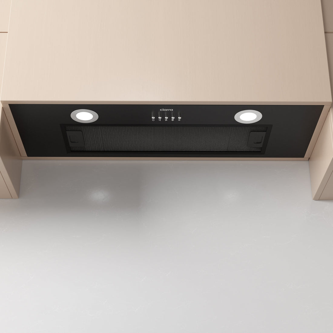 Black Under Cabinet Range Hoods