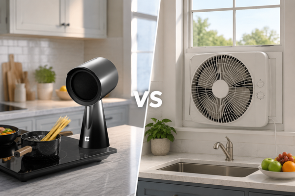 Portable Range Hood vs Window Fan