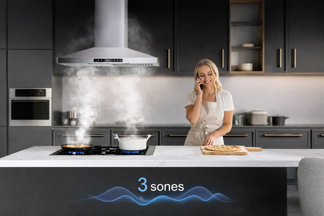 Quietest Wall Mount Range Hood: Reduce Kitchen Noise Without Losing Power - CIARRA Appliances US