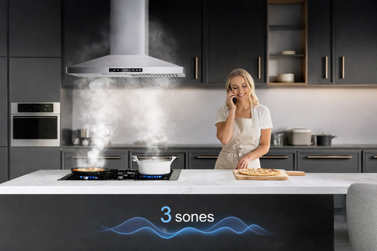 Quietest Wall Mount Range Hood: Reduce Kitchen Noise Without Losing Power - CIARRA Appliances US
