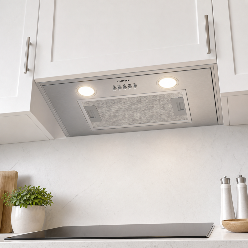CIARRA 20 Inch Stainless Steel Range Hood Insert, Built-In Under Cabinet Design CAS52913E-N-OW