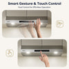 Range hood with gesture and touch control