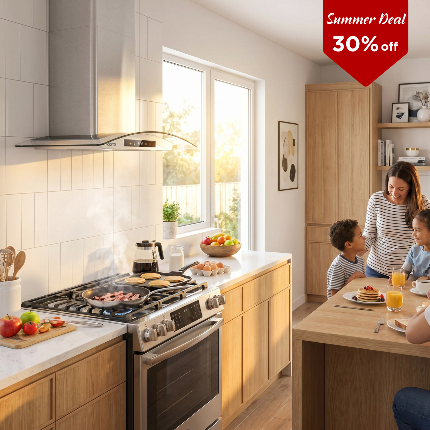30 Inch Smart Voice-Controlled Range Hood