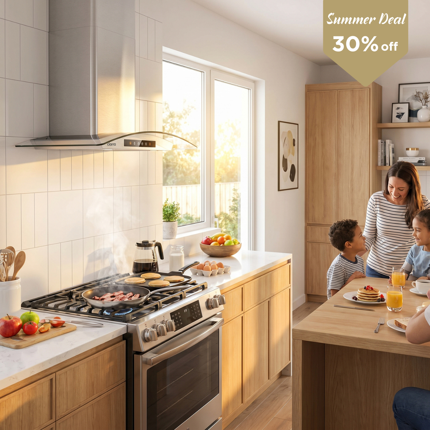 30 Inch Smart Voice-Controlled Range Hood