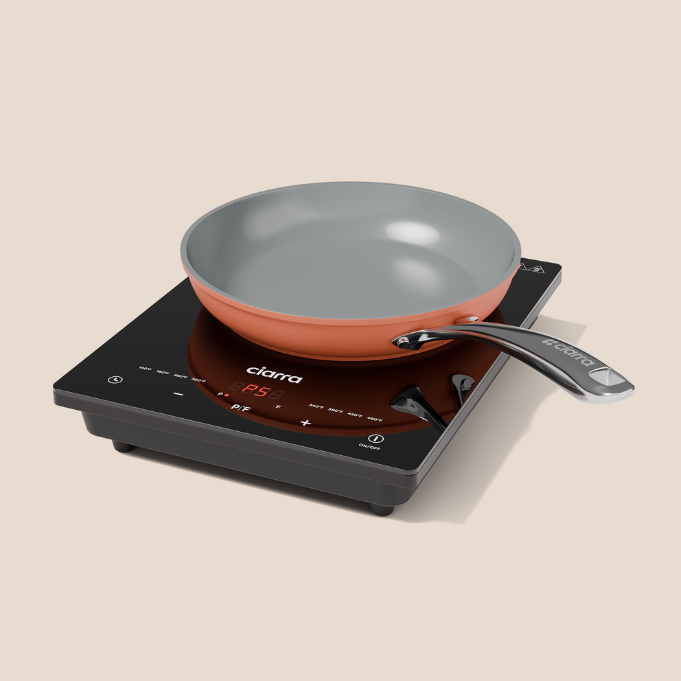 Ciarra Cooking Essential Bundle 2: Induction Cooktop & Fry Pan