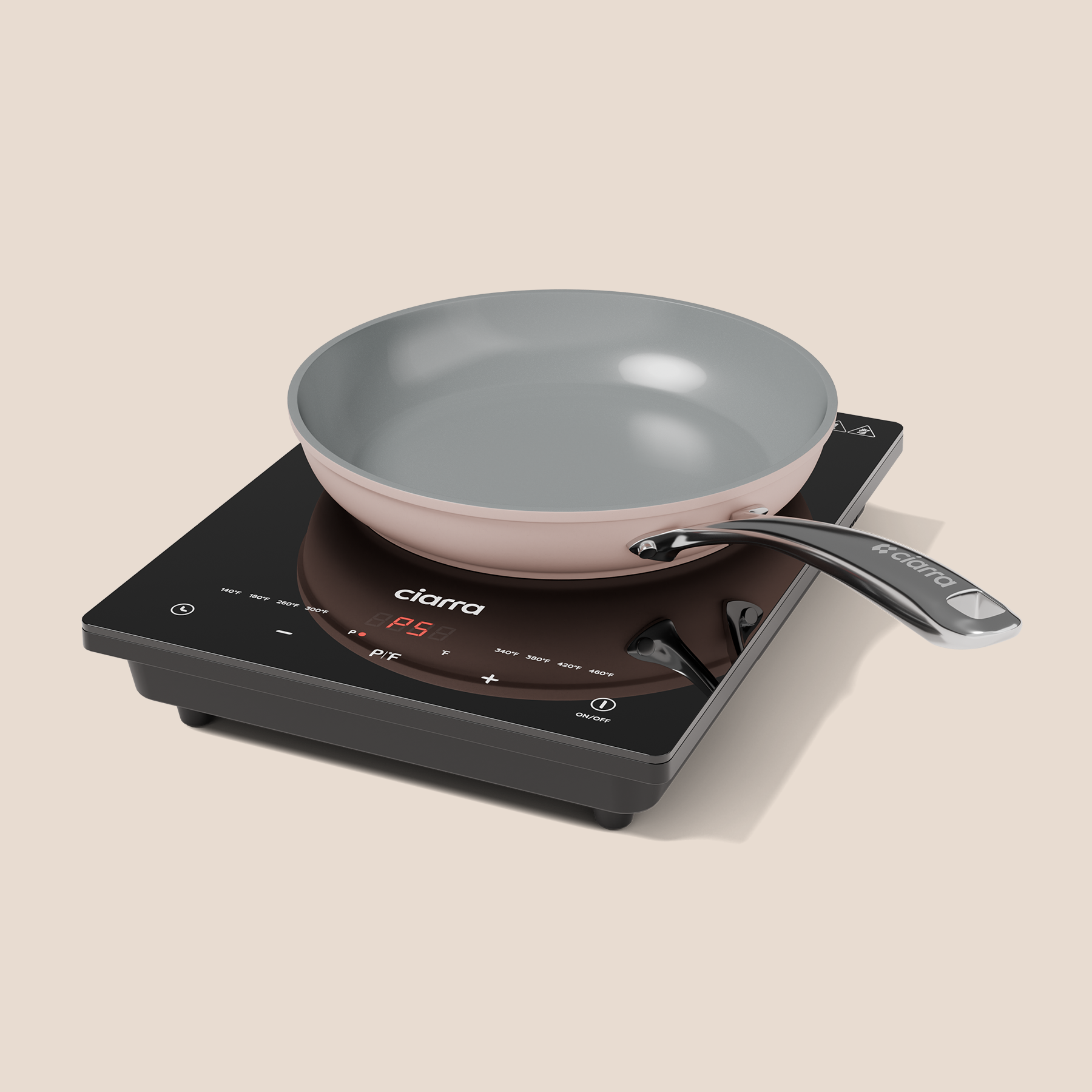 CIARRA 11-in Portable 1 Burner Black Induction Cooktop in the Induction  Cooktops department at