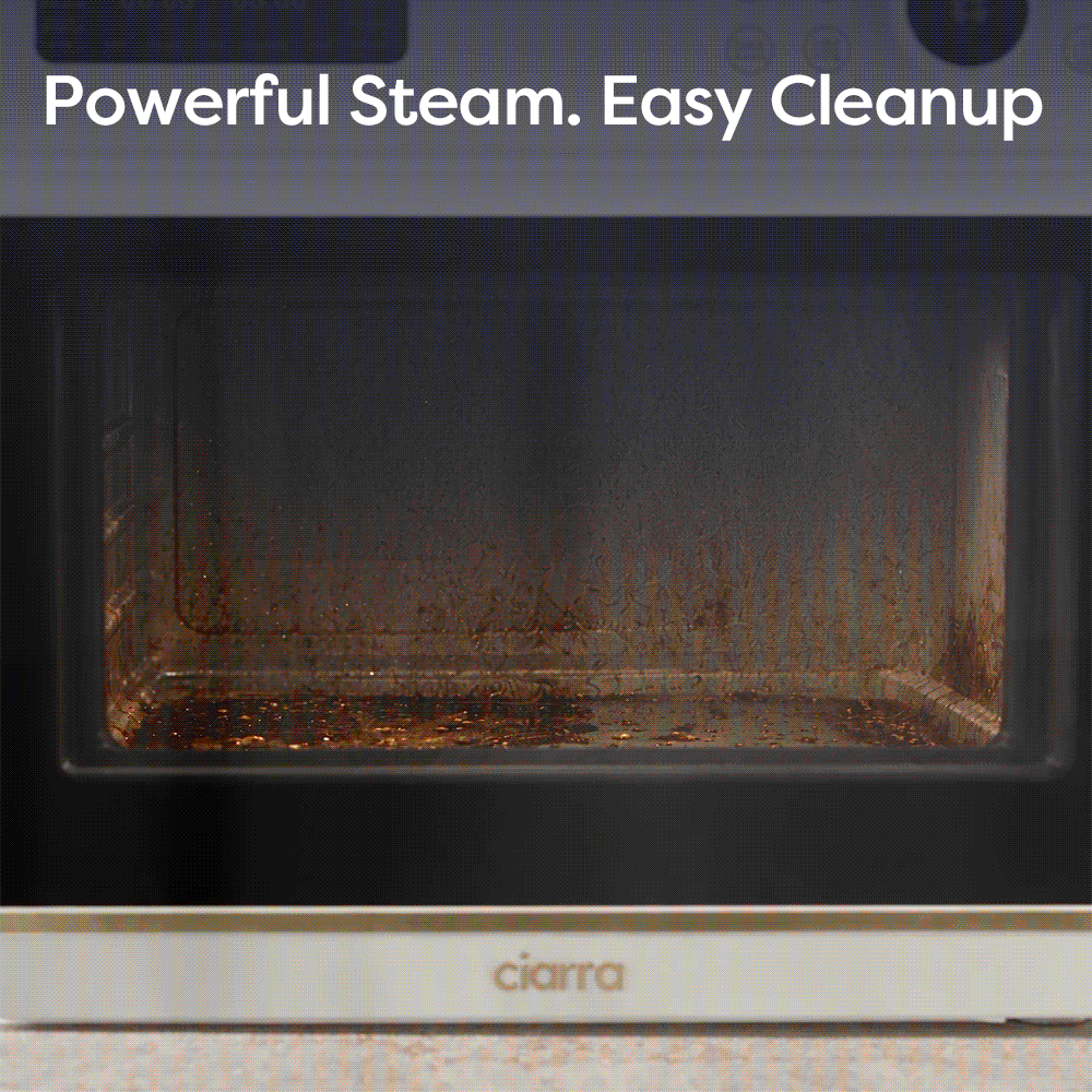 CIARRA Nosh Oven Pro | 12-In-1 Steam Oven With Air Fryer XL 1600 Watt Proofing Oven Countertop Portable Oven Non Toxic Toaster Oven 25.4QT CASO24-W