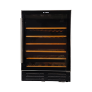 Ciarra Wine Cooler, Refrigerated Cabinet Containing Racks for Wine Bottles and Storage Shelves