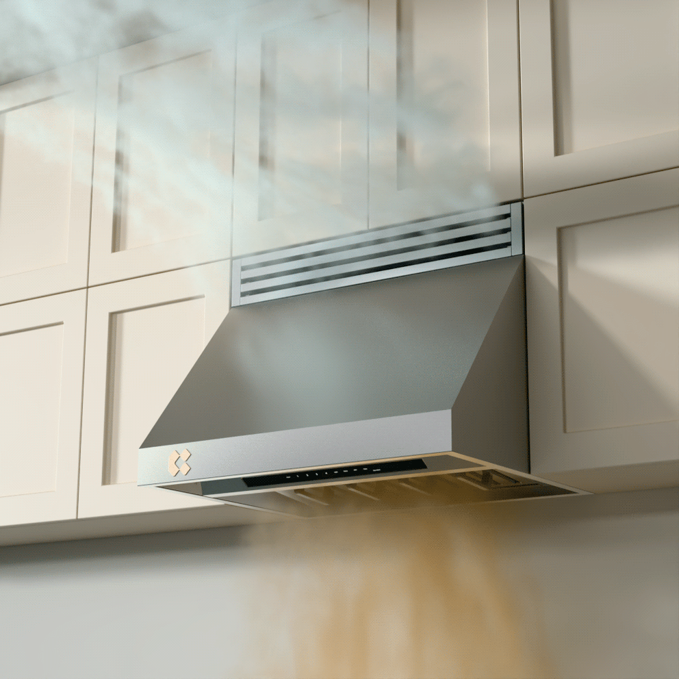 CIARRA Professional Series 304 Stainless Steel 30 inch 950 CFM Under Cabinet Range Hood with 4-Speed Levels and Smart Control | CAS30928A-OW