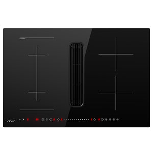 CIARRA ONE 30-Inch Built-In Induction Cooktop with Downdraft & World’s First Built-In Plasma⁺ Filtration | CABEH304BF