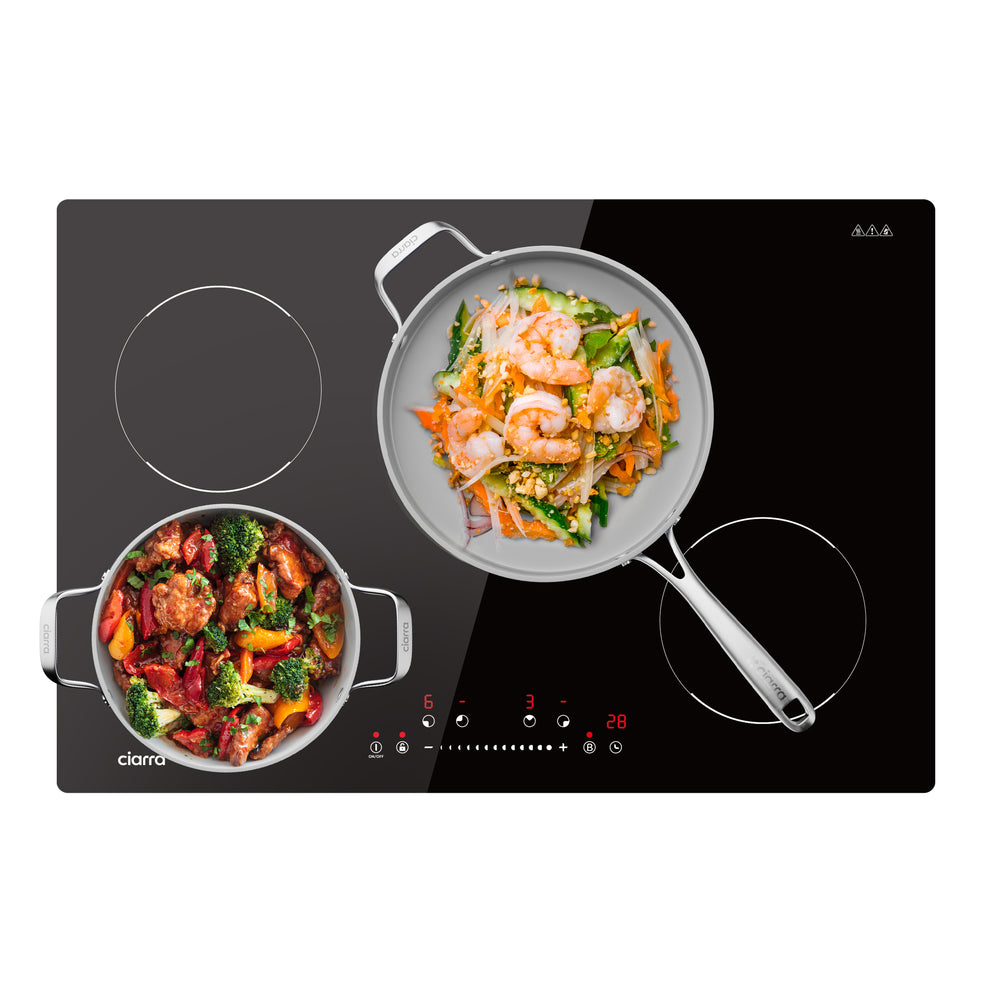 CIARRA 30 Inch Built-in Induction Cooktop 4 Burners 8200W with Booster CABIH304B-OW