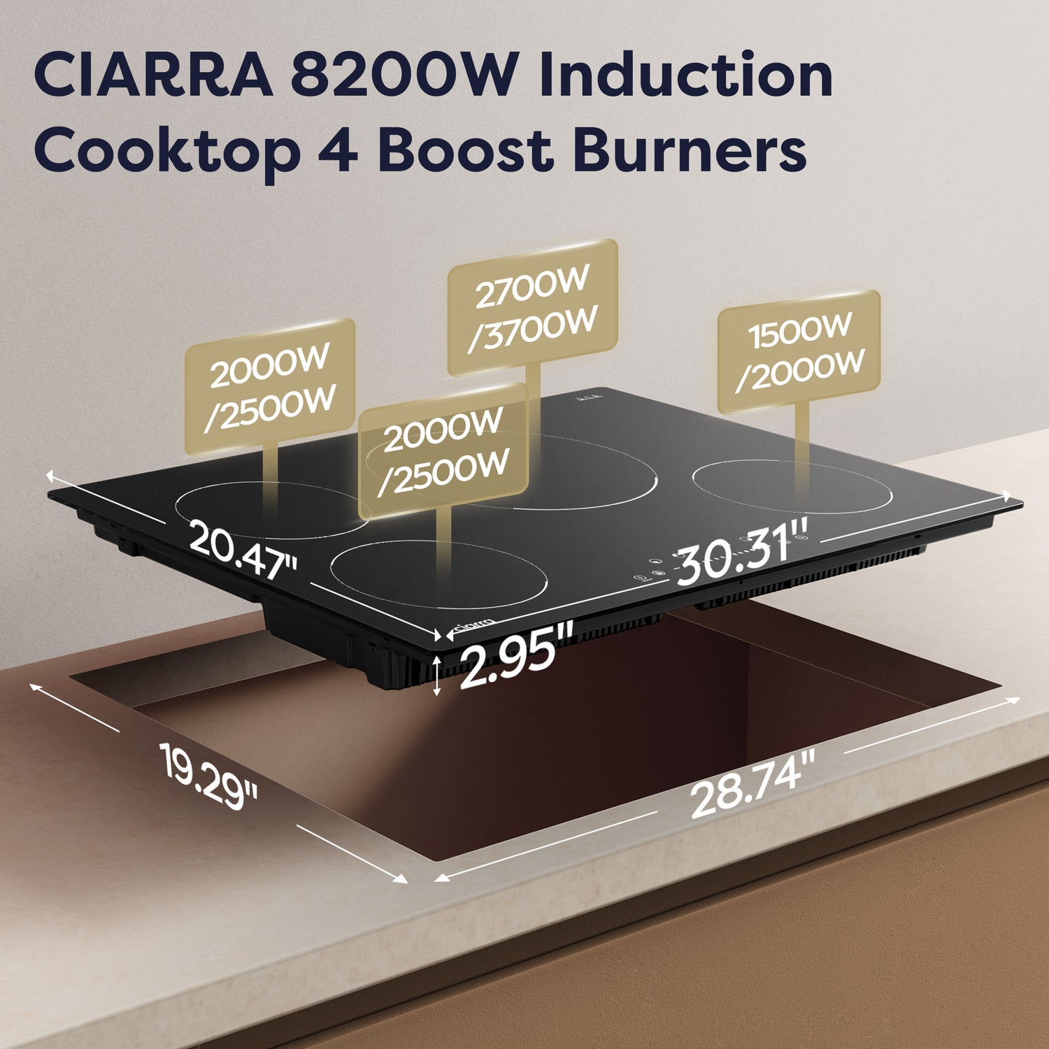 30 Inch Built-in Induction Cooktop