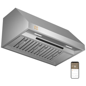 CIARRA Professional 304 Kitchen Fume Hood Stainless Steel 36 inch Under Cabinet Range Hood Insert with with Gas Leak Detection & Smart Control | CAS36928A-OW