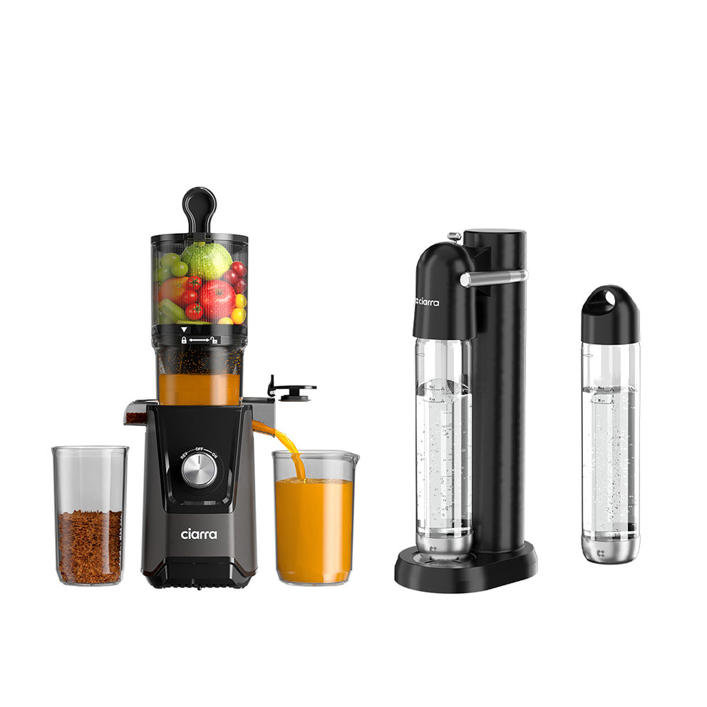 Ciarra Fresh Duo Set : Cold Press Juicer & Fizzify Sparkling Water Maker