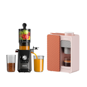 Ciarra BloomBox Espresso Machine & Cold Press Juicer Set