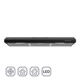 CIARRA 36 Inch Convertible Under Cabinet Range Hood, 300CFM Quiet Ductless/Ducted Vent Hood with 3-Speed Fan CAB90918B