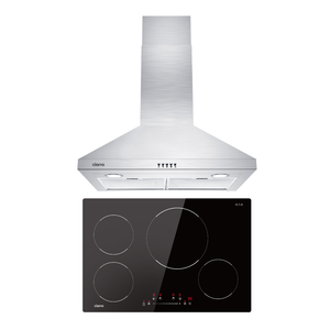 CIARRA Powerful Set: 30 Inch Wall Mount Range Hood + 30 Inch Built-In Induction Cooktop（CAS75206P+CABIH304B）