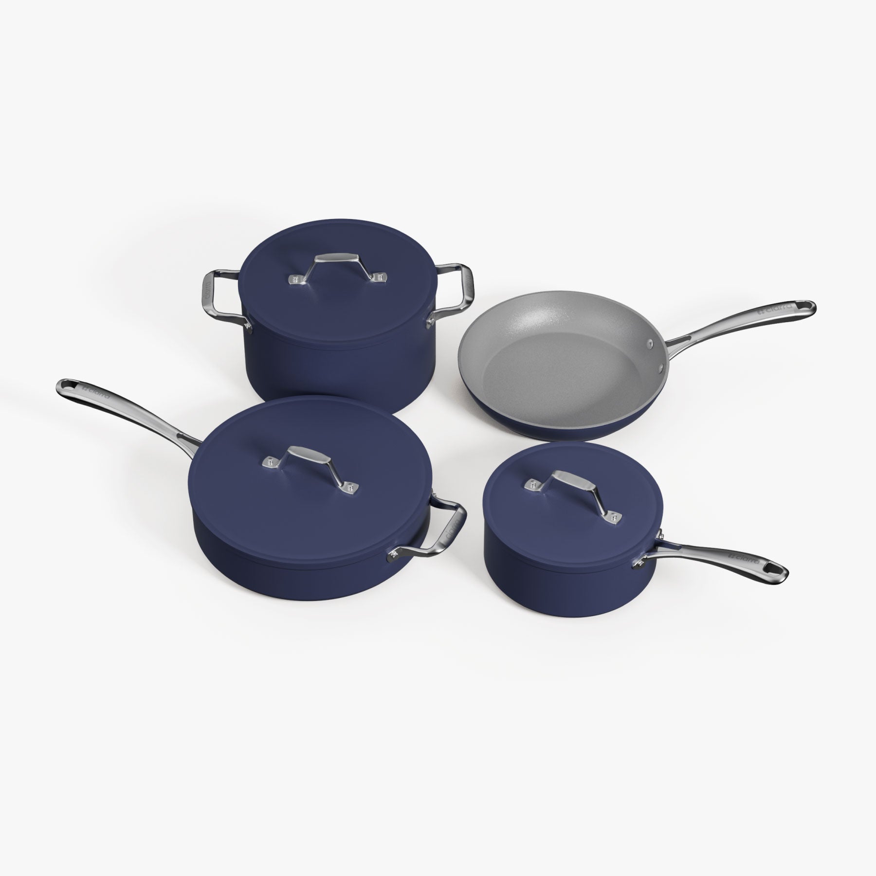 Caraway Home Mini Duo Non-Stick Ceramic Fry & Sauce Pan Set - Black