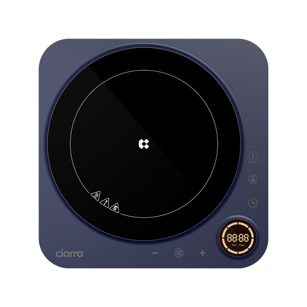 Ciarra Donut Portable Induction Cooktop, 1500W Electric Countertop Burner | Midnight Dream
